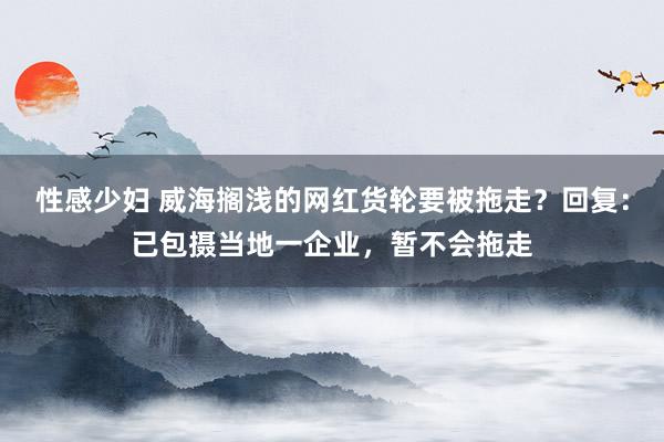 性感少妇 威海搁浅的网红货轮要被拖走？回复：已包摄当地一企业，暂不会拖走