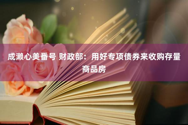 成濑心美番号 财政部：用好专项债券来收购存量商品房