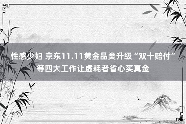 性感少妇 京东11.11黄金品类升级“双十赔付”等四大工作让虚耗者省心买真金