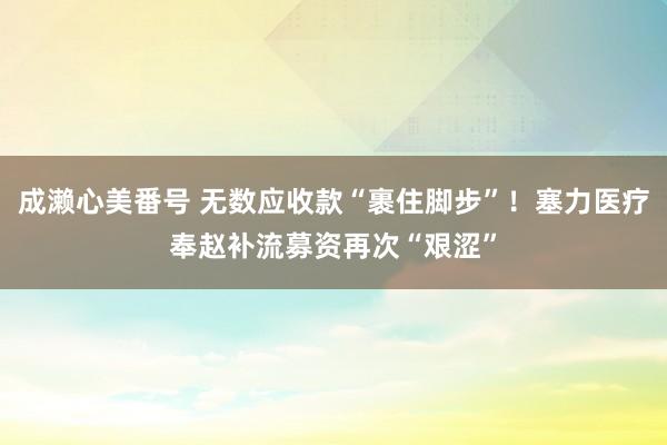 成濑心美番号 无数应收款“裹住脚步”！塞力医疗奉赵补流募资再次“艰涩”