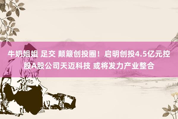 牛奶姐姐 足交 颠簸创投圈！启明创投4.5亿元控股A股公司天迈科技 或将发力产业